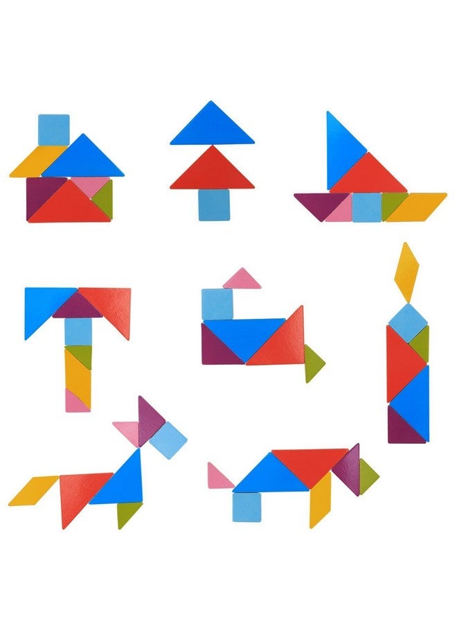 فنبلاست لوحة فن بلاست المغناطيسية الخشبية ذات الوجهين باللونين الأبيض والأسود مع تانجرام وحروف وأرقام (الحجم: 37 × 27 سم (كبير)) - Image 3