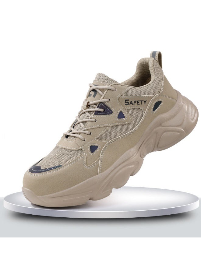 NIBEMINENT أحذية أمان للرجال من فور سيزونز أحذية رياضية للعمل الصناعي مقاومة للثقب أحذية عمل غير قابلة للتدمير مع مقدمة قدم فولاذية - Image 1