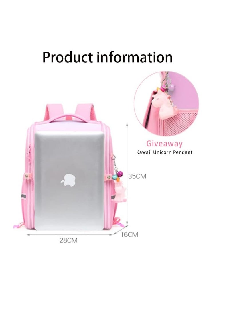 Generic - Children Trolley School Bags Large Capacity Kids' Bookbag Students Rolling Backpack Travel Wheeled Kids' Luggage Bag for Elementary Girls Schoolbag - Image 1