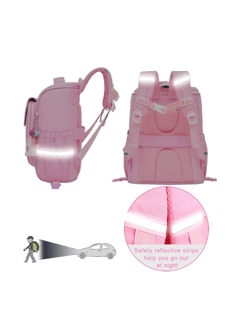 Generic - Children Trolley School Bags Large Capacity Kids' Bookbag Students Rolling Backpack Travel Wheeled Kids' Luggage Bag for Elementary Girls Schoolbag - Image 1