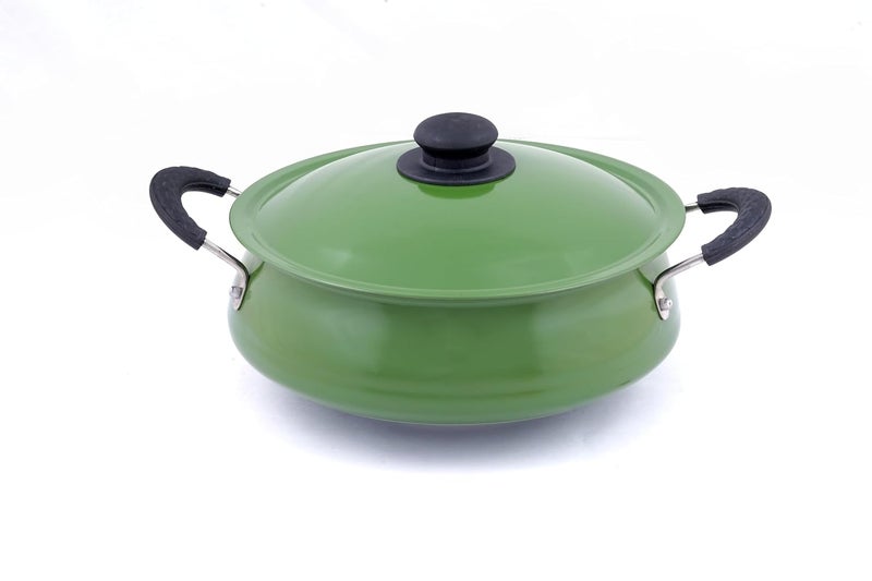 MINOLTA Pride Premium Non-Stick Aluminium Curry Chatty with Lid - 10 L - 1 Year Warranty - Image 1