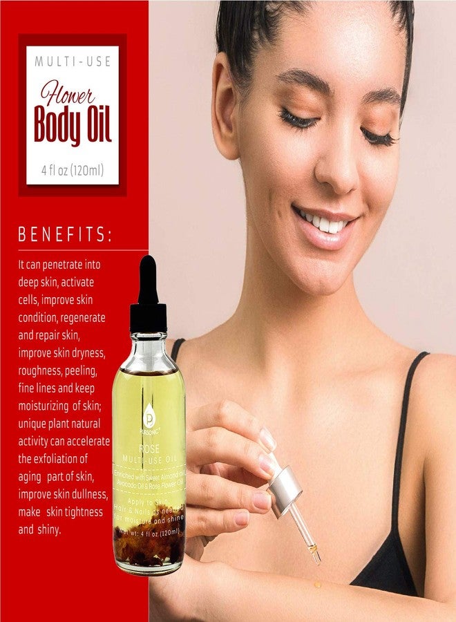 Pursonic Multi-Use Flower Body Oils (ROSE) - Image 2