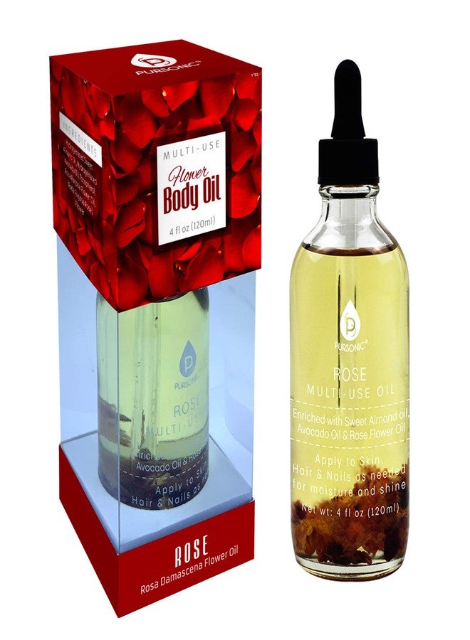 Pursonic Multi-Use Flower Body Oils (ROSE) - Image 1