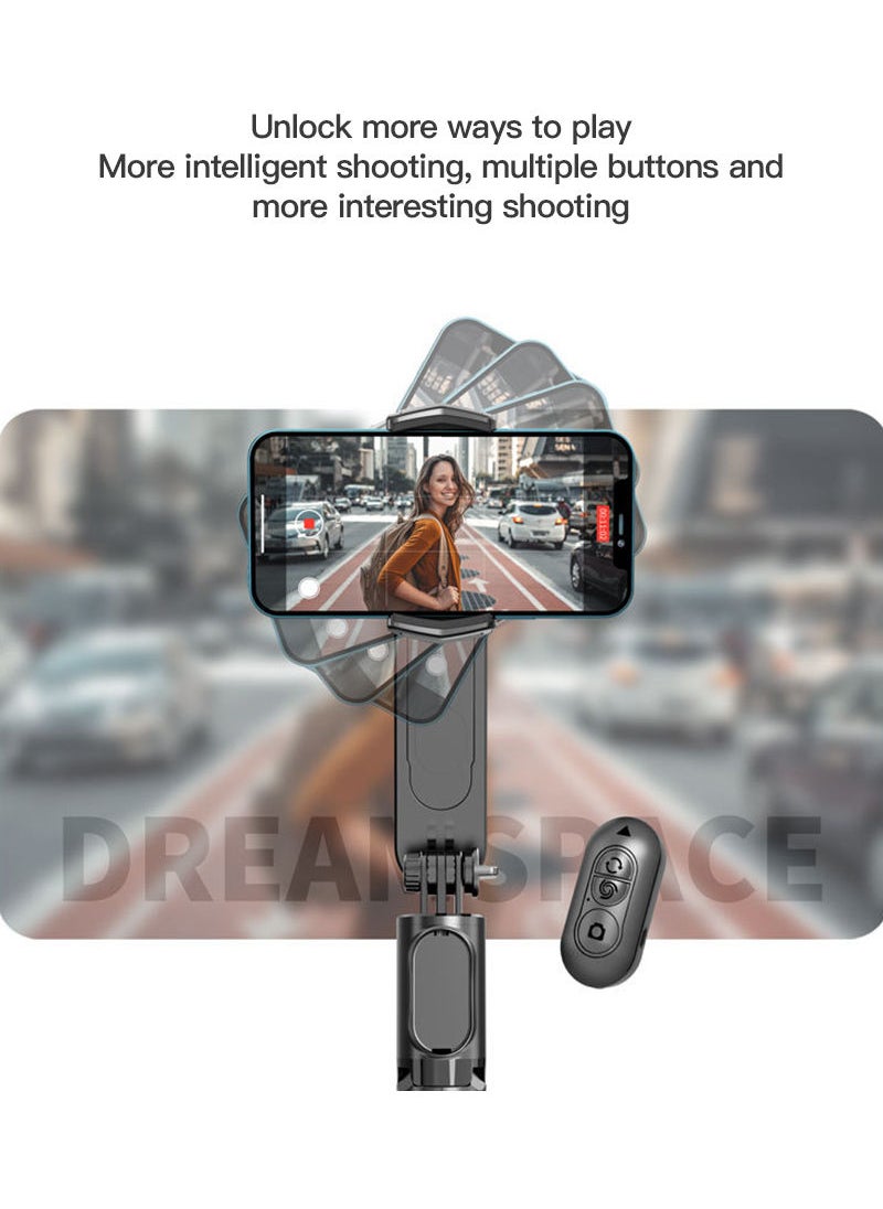 Sharpdo - Mobile Phone Three-axis Stabilizer Handheld Gimbal With Fill Light Anti-shake Single-axis Selfie Stick - Image 1