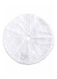 ACLIX Christmas Decoration Plush Tree Skirt Decor 90cm White 