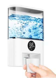 Excefore Automatic Mouthwash Dispenser Touchless, Wall Mounted Mouthwash Pump Dispenser, with 4 Adjustable Dispensing Levels, 500mL/17.60oz for Bathroom Kids and Adults  - Image 1