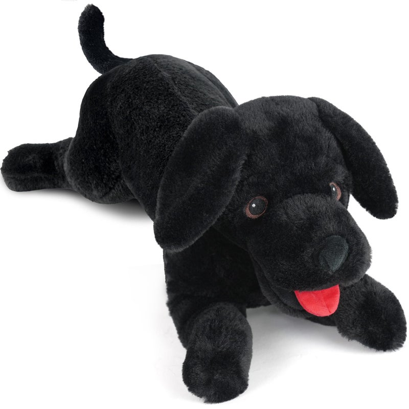 LotFancy Dog Stuffed Animal 26 inch Black Lab Plush Dog Realistic Stuffed Dog Puppy Plush Toy for Kids - Image 3
