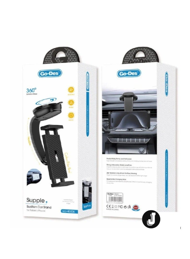 JAJEEK Flexible Arm Car Phone Holder – Suction Cup Design with Adjustable Arm for Secure Mounting - Image 2