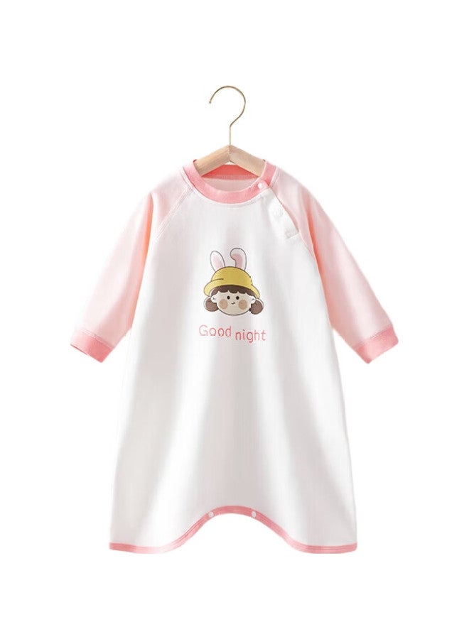 Beptides Baby Spring And Autumn Pure Cotton Pajamas Four Seasons Universal Baby Nightgown Anti-Kick Belly Protection Against Cold Sleeping Robe - Image 3