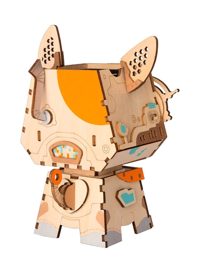 NIBEMINENT Puppy Flower Pot DIY Wooden Model Kit 8+ Years - Image 4