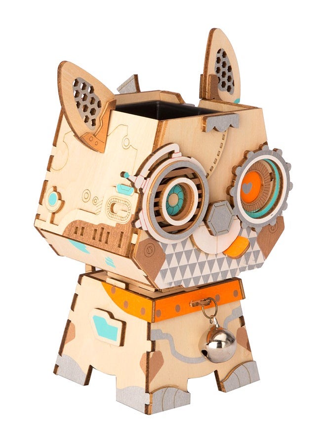 NIBEMINENT Puppy Flower Pot DIY Wooden Model Kit 8+ Years - Image 3