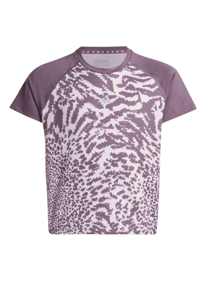Adidas Jg Pri Tee Pink Training T-Shirts 5-6Y - Image 1