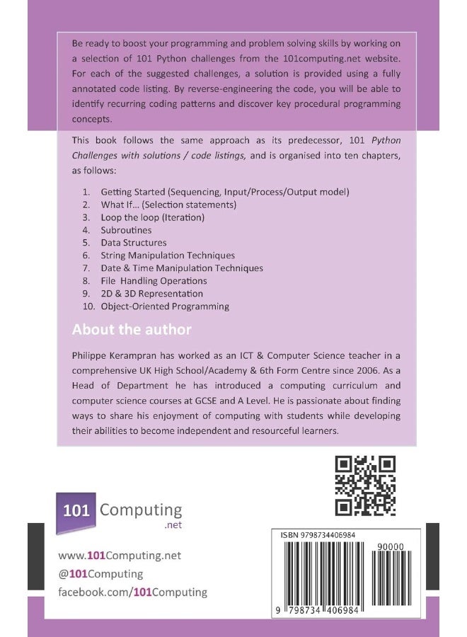 Independently Published 101 Extra Python Challenges: With Solutions / Code Listings - Image 2