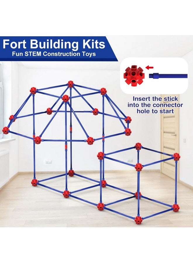 V-Opitos Fort Building Kits for Kids, 140 PCS STEM Construction Toys, Christmas, Birthday Gifts for 4, 5, 6, 7, 8, 9, 10, 11, 12 Years Old Boys & Girls, Indoor & Outdoor Play Tent Activity - Image 2