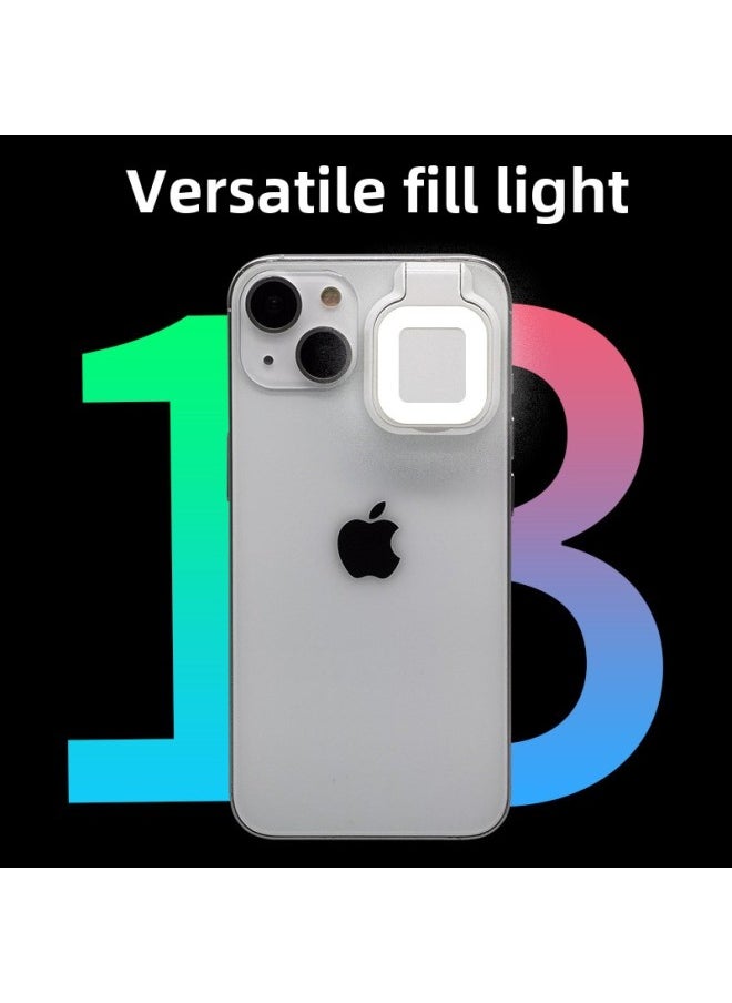 Generic Mobile Phone Fill Light Ring Charging LED Beauty Fill Light Live Selfie 13 Round Fill Light-Color:Light Green  - Image 3
