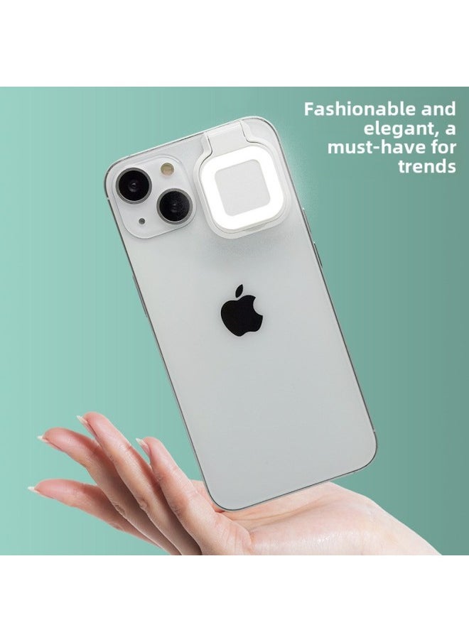 Generic Mobile Phone Fill Light Ring Charging LED Beauty Fill Light Live Selfie 13 Round Fill Light-Color:Light Green  - Image 4
