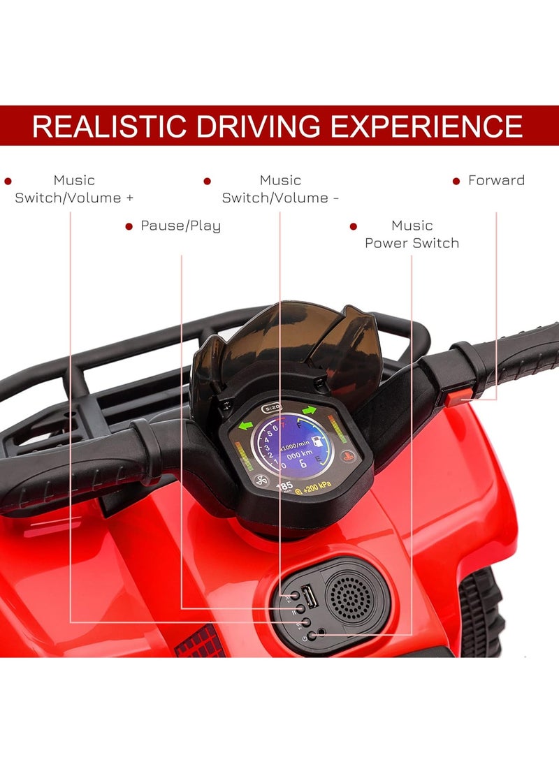 Kids Quad Bike Red 6V JC913 - Image 5