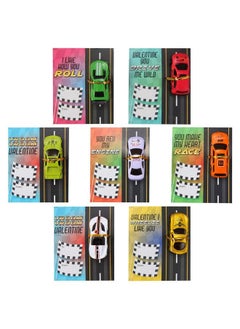 JOYIN 28 Valentines Day Die Cast Racing Cars Gift Cards For Kids With Valentine’S School Classroom Exchange Greeting Cards Vehicle Party Favor Toy Supplies  - Image 5