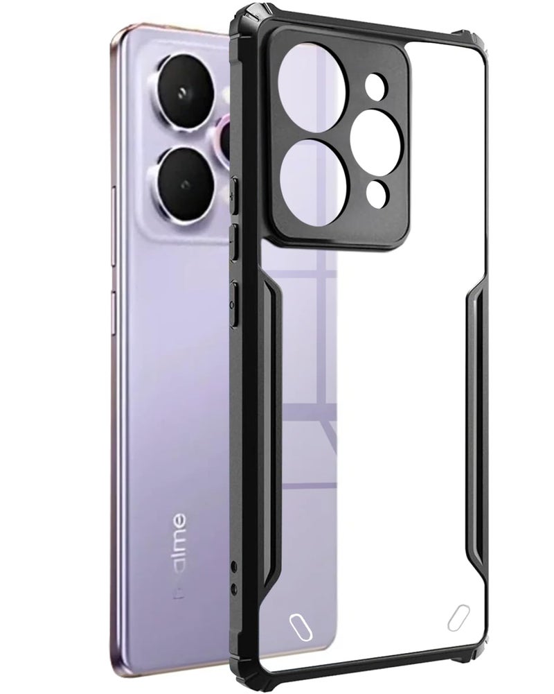 SPAZY CASE® Realme 15 Pro Back Cover | Transparent Crystal Clear Hard PC Back Case with TPU Bumper, Drop Protection Case Cover for Realme 15 Pro - Image 1