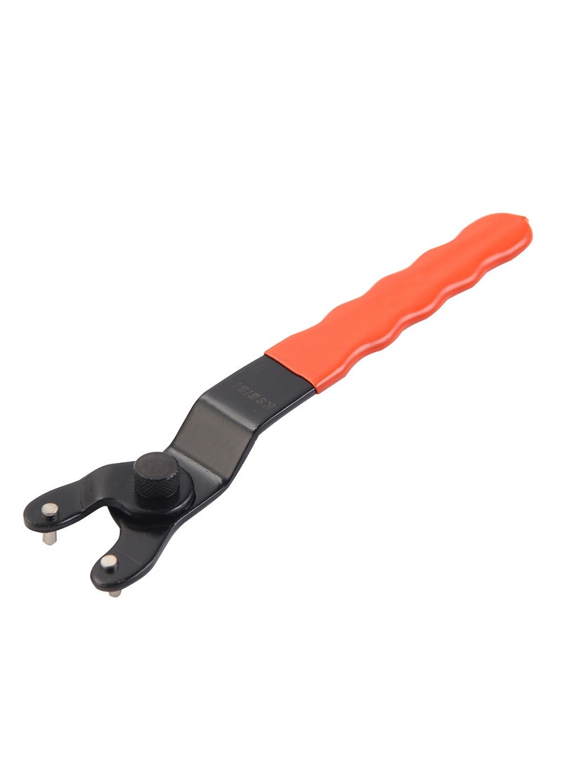 KSEIBI Adjustable Pin Wrench 190mm, High Quality Tool Steel for Loosening or Tightening Nuts, Bolts, Grinder Wrench Universal Adjustable Pin Wrench Orange Lock.  - Image 1