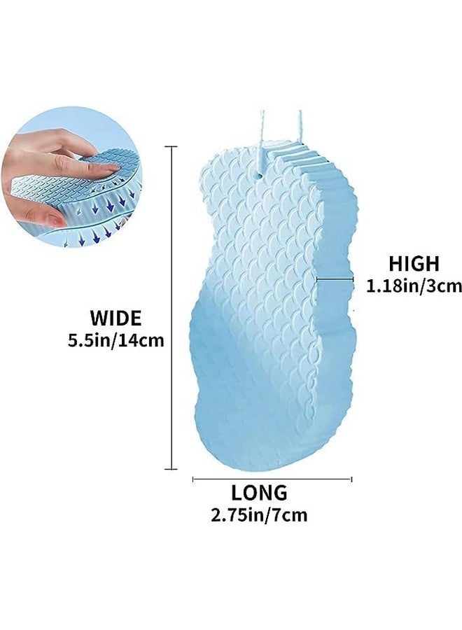 Ncry Body Scrubber Exfoliating 3D Bath Sponge - Dead Skin Sponge, Super Soft Body Shower Sponge to Spa, Reusable for Adults, Children and Pregnant Women (Multicolours) (1,2) (pack of 1) - Image 2