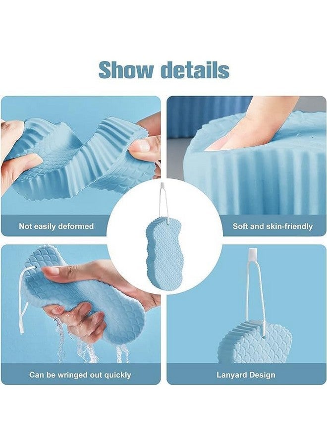 Ncry Body Scrubber Exfoliating 3D Bath Sponge - Dead Skin Sponge, Super Soft Body Shower Sponge to Spa, Reusable for Adults, Children and Pregnant Women (Multicolours) (1,2) (pack of 1) - Image 4