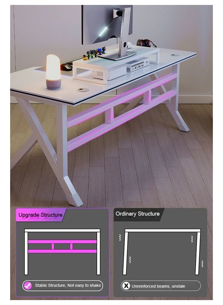 KLNAMAEAAN K-Shaped Sturdy Computer Desk And Gaming Table Workstation Home Office Desk 120 CM - Image 5
