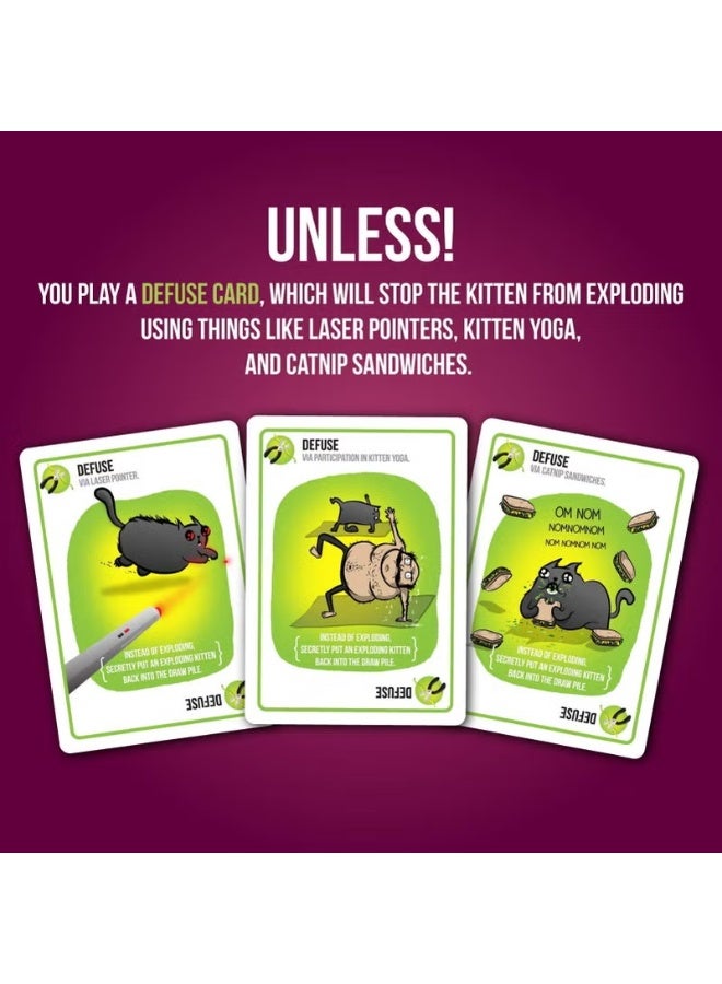 Exploding Kittens Party Pack Strategic Board Game 15.5cm - Image 3