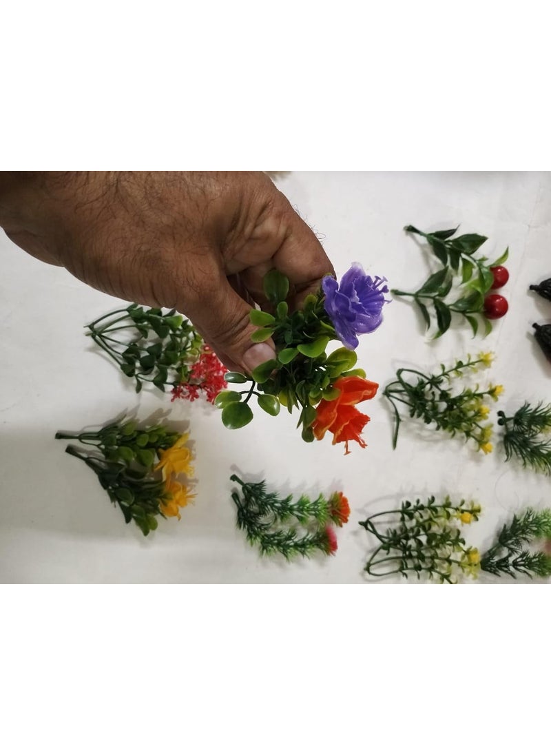 Generic Chuz N Pick Artifical Mixed Flawer Plant Set for craft decoration and art School project House Decoration 24 Pieces12variation  - Image 4