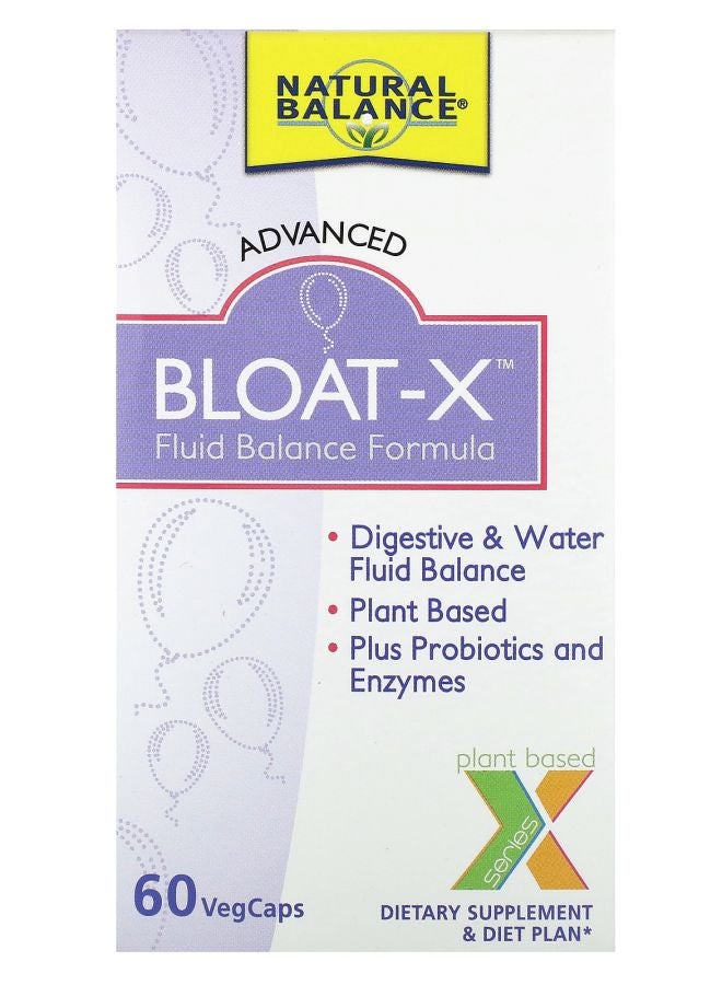 Natural Balance Bloat-X Fluid Balance Formula 60 VegCaps