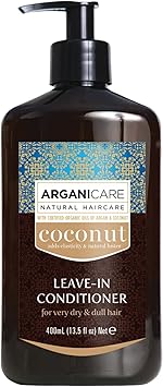 Arganicare Coco range LEAVEON PROTECTIVE MOISTURIZING CARE With Organic Coconut Brings Flexibility Lightness Radiance Shine High Hydration Dry Damaged Hair 400mL - Image 1