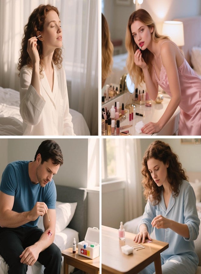 Eyxformula 1000 Count Wooden Cotton Swabs, Sustainable Bamboo Sticks & Soft Tips, Natural Organic Cotton Buds for Ear Cleaning, Makeup Removal, Craft Projects, Personal Care, Pet Care, Household Use - Image 4