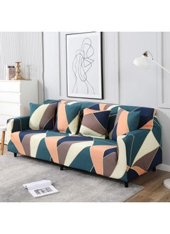 HOKIPO Elastic Stretchable Universal Sofa Cover 4 Seater (AR-4096-D14-Green Peach Abstarct) - pzsku/Z53016CF6B12FCCFB8C5DZ/45/_/1737720814/0ddea944-cfb1-4dff-b60d-58435179ad8e