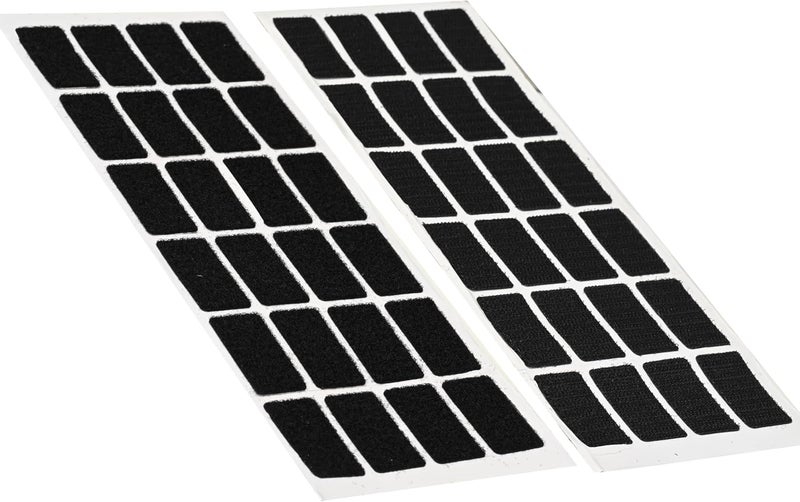 FIS Hook & Loop Tape Pads 20x40mm Rectangle, Black, Pack of 25 – Self Adhesive Fastener Strips for Home, School & Office - Image 3