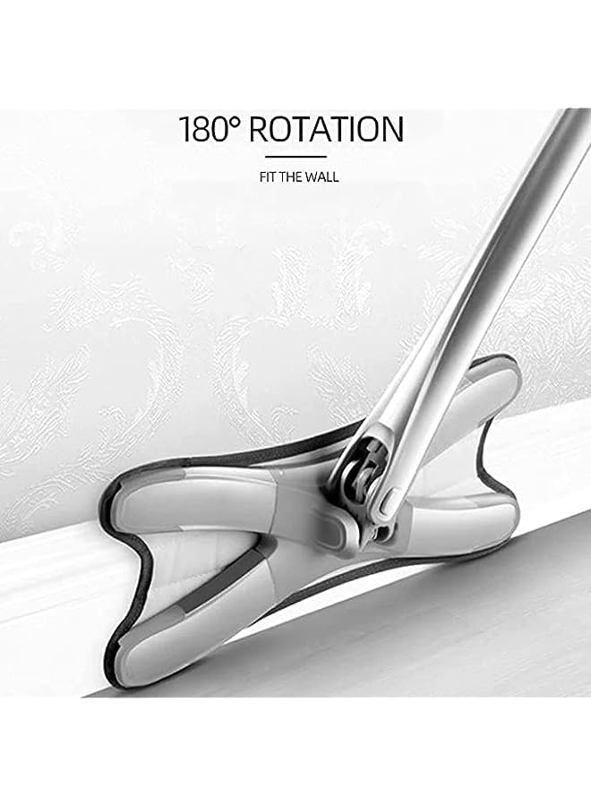 Alissa ممسحة مبللة وجافة مبتكرة لغسل اليدين ممسحة مسطحة للأرضيات أداة تنظيف الأرضيات للمنزل والمكتب - Image 4