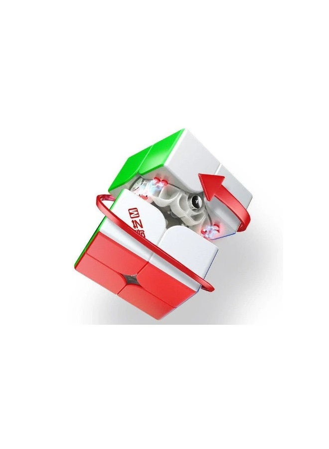 QiYi M Pro 2x2 Magnetic Speed Cube Stickerless â€“ Professional Magnetic Puzzle for Fast Solving - Image 2