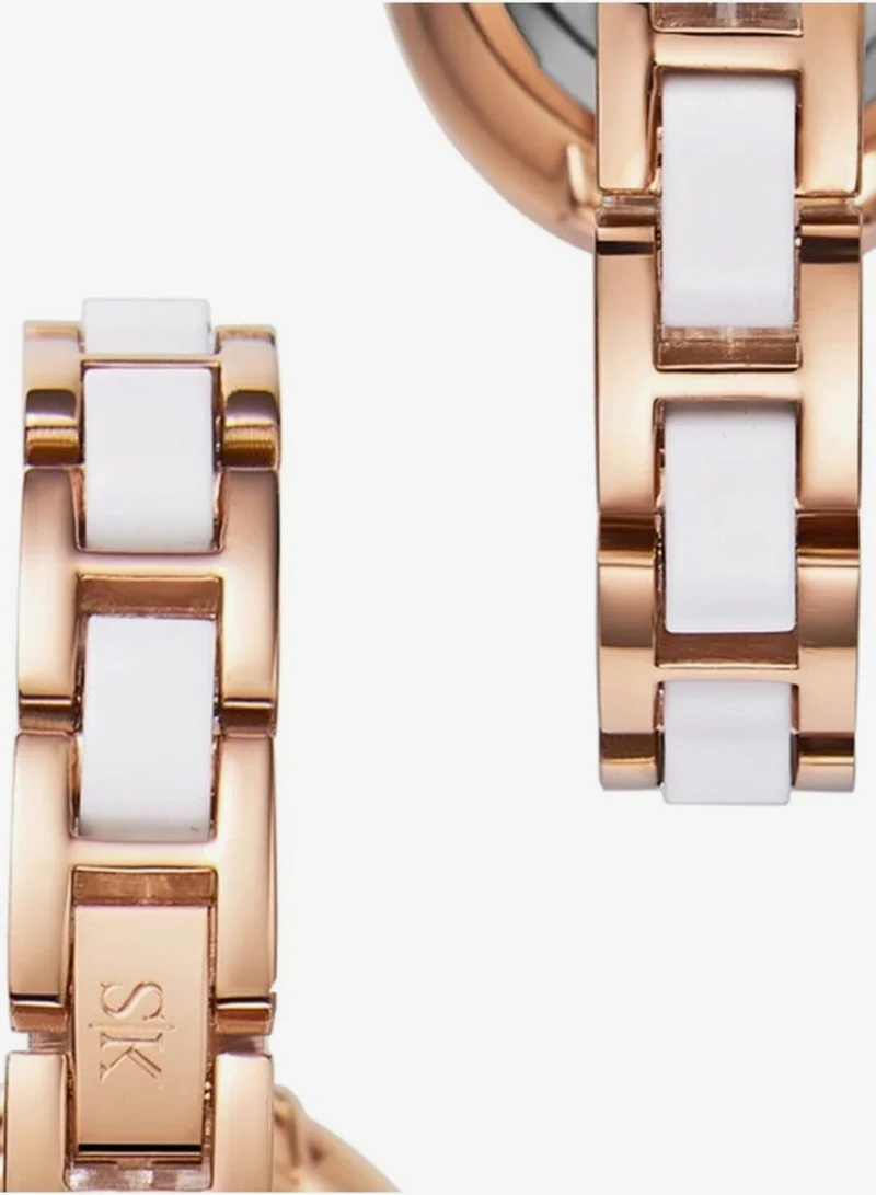 Kenneth Scott  Women's Alloy+Plastic Analog Watch K22521-KCWW - 30 mm for Women | Best Price UAE