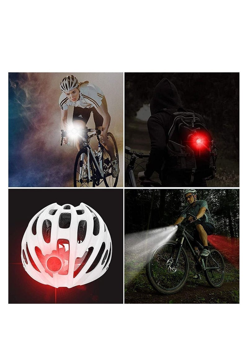 Y&D Bike Light Set, Super Bright USB Rechargeable Bicycle Lights, 4 Brightness Modes Options Cycling Front and Rear Light, Waterproof Mountain Road Lights (2 Cables, Straps)  - Image 2