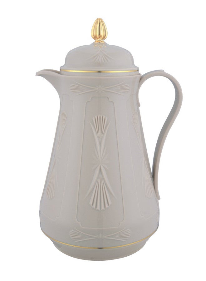 GAZELLA Tea/Coffee Flask 1L Light Beige/Gold - Image 1
