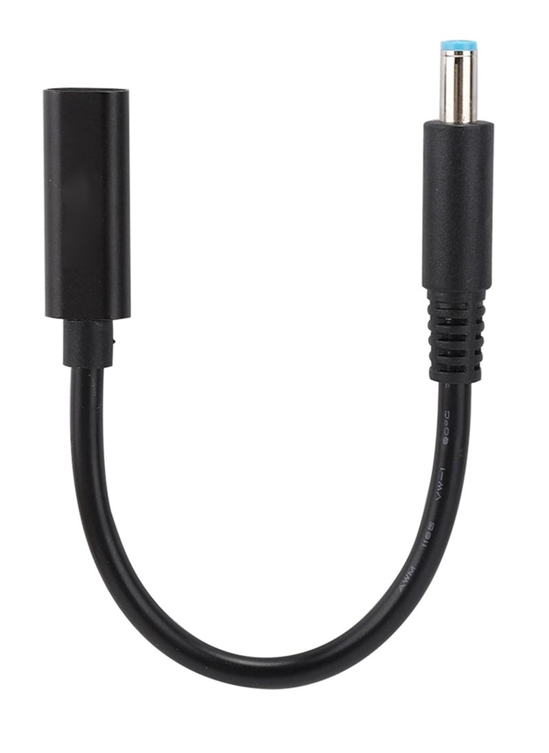 Power Adapter Cable 100W PD Type C to HP bLUE Pin 4.5mm x 0.6mm Interface Charging Cable Notebooks Power Connector for HP Notebooks Laptop