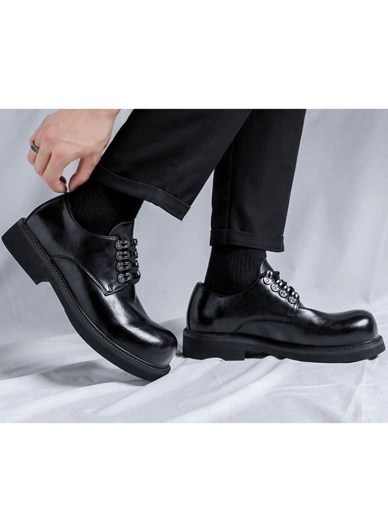 Warrior - Versatile Retro Casual Leather Shoes - Image 1