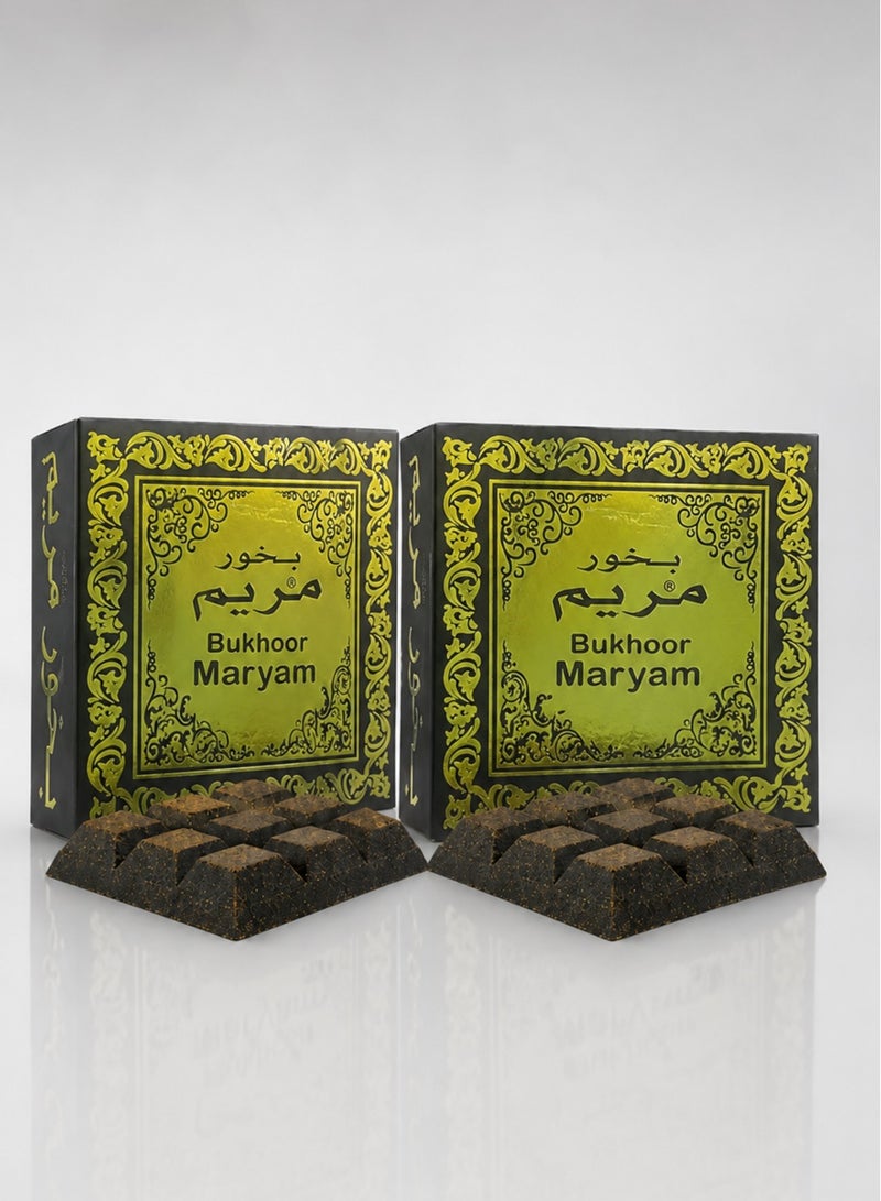 Bakhoor Arabic Incense 80g (2 x 40g) – Premium Long Lasting Arabic Bakhoor with Luxurious Oud Fragrance | Solid Incense Blocks for Home, Majlis & Office