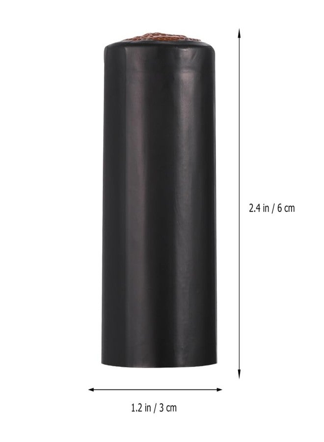 TOYANDONA 100-Pack Black PVC Heat Shrink Capsules for Wine Bottles - Perfect for Wine Cellars, Home Use, and Preservation - Image 3