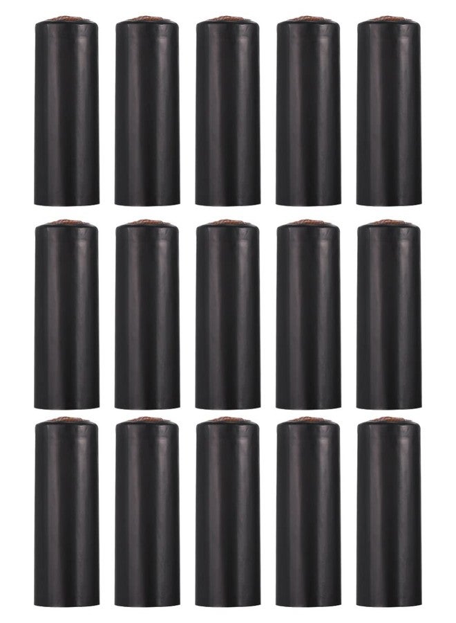 TOYANDONA 100-Pack Black PVC Heat Shrink Capsules for Wine Bottles - Perfect for Wine Cellars, Home Use, and Preservation - Image 1