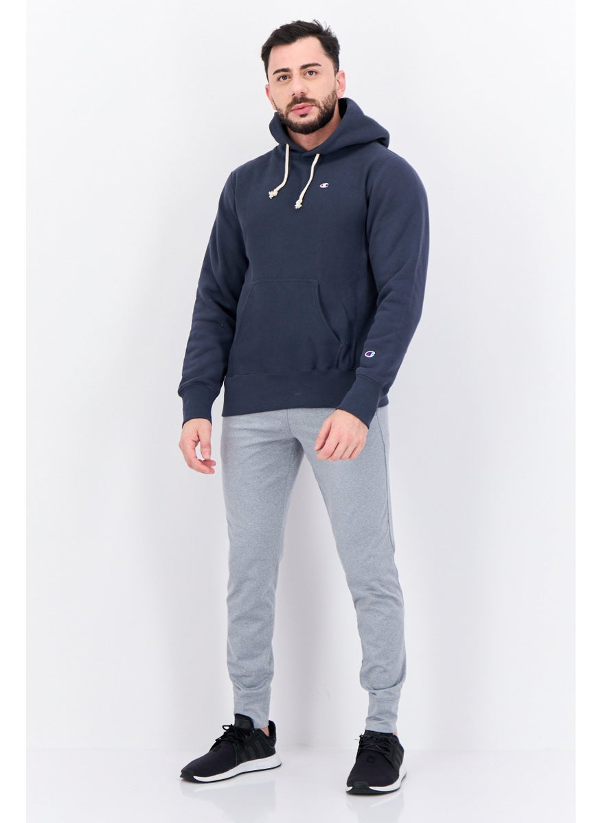 Champion Men Sportswear Fit Long Sleeve Outdoor Sweatshirts, Navy  - Image 4