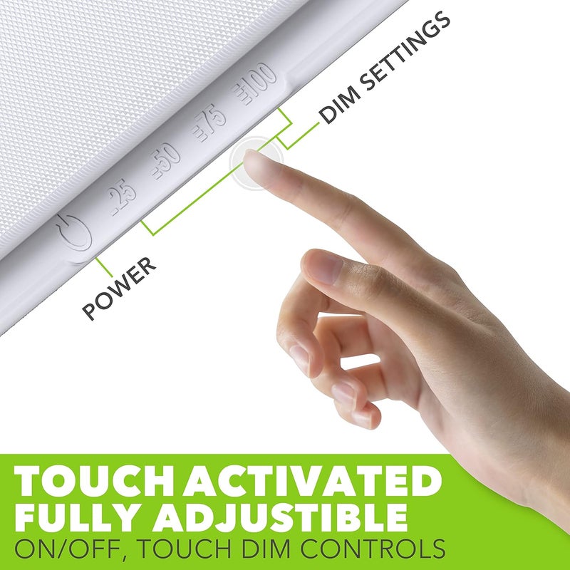 Leisure LED RV Ceiling Light 14" x 5.5" Fixture 950 Lumen with Touch Dimmer Switch (2-Pack) - Image 3