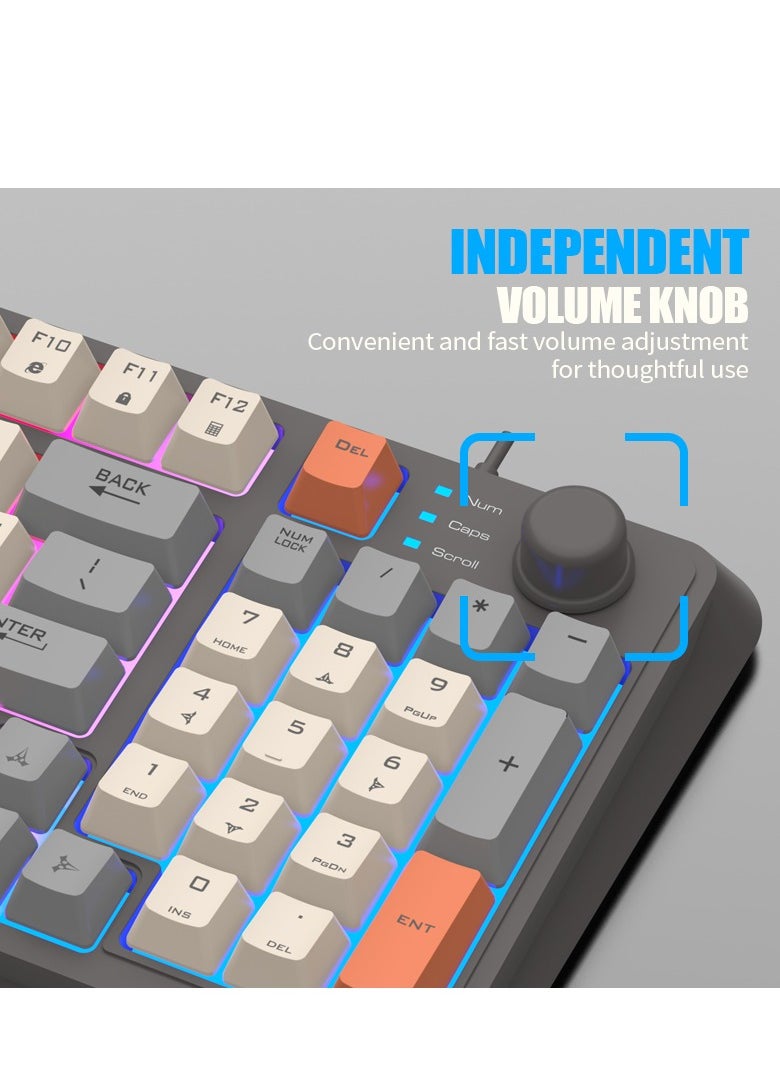 XUNFOX - RGB Gaming Combo with Modern Design Mouse and Keyboard - Image 1