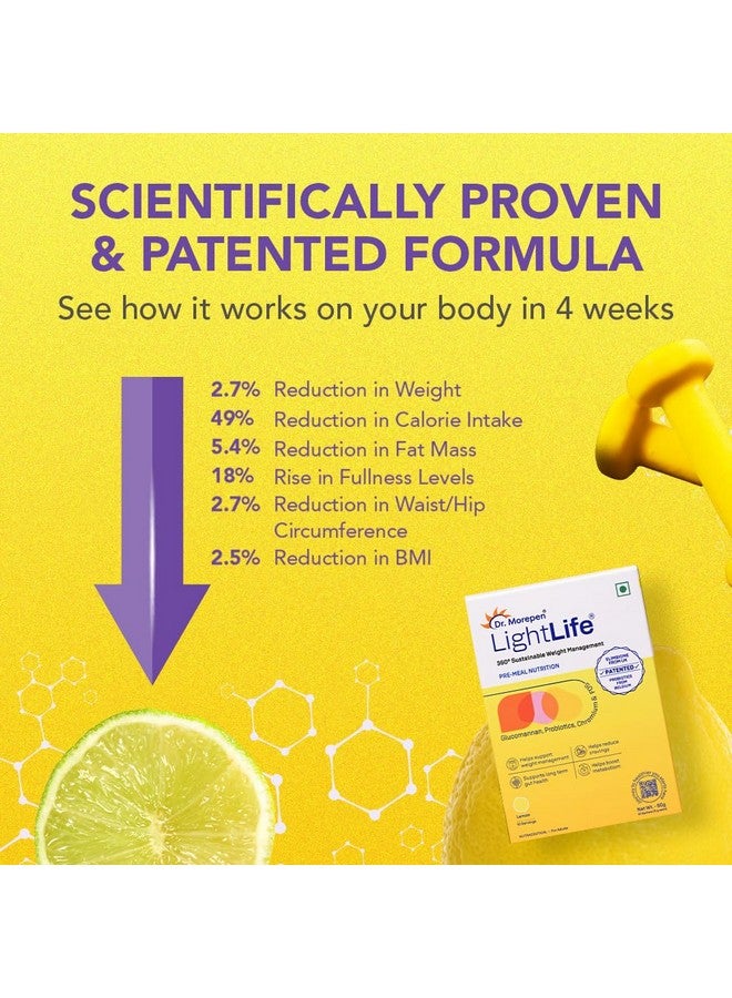 Dr. Morepen مزيج التغذية قبل الوجبة من د. مورن | يتحكم في الشهية ويقلل الرغبة | للرجال والنساء | 60 كيس | نكهات الليمون - Image 4