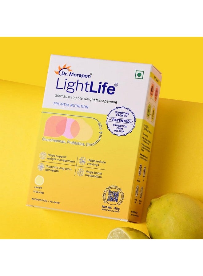 Dr. Morepen مزيج التغذية قبل الوجبة من د. مورن | يتحكم في الشهية ويقلل الرغبة | للرجال والنساء | 60 كيس | نكهات الليمون - Image 2