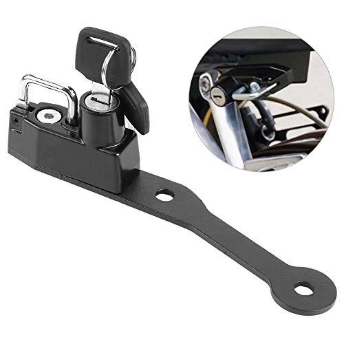 Acouto Helmet Lock Aluminium Alloy Motorcycle Helmet Lock Mount Hook Keys Locking Kit Fit for MT-07 FZ-07 2014-2017/FJ-07 2014-2016 - Image 5